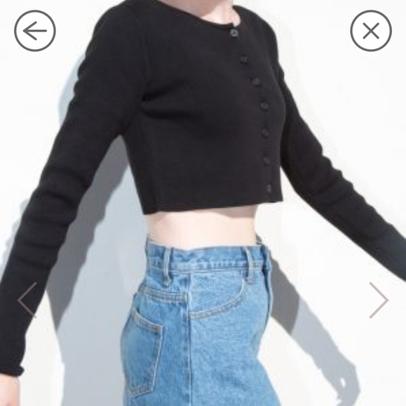 small cropped cardigan